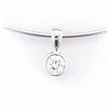 0.75CT ROUND DIAMOND SOLITAIRE PENDANT 14k GOLD CERTIFI