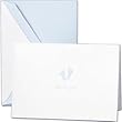 Blue Baby Footprints Thank You Notes