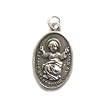 Sacred Heart of Child Jesus - Guardian Angel Two-sided Oxidized Medal - MADE IN ITALY