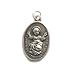 Sacred Heart of Child Jesus - Guardian Angel Two-sided Oxidized Medal - MADE IN ITALY