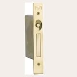 Von Morris 9202605 Polished Brass Pocket Door Locks Edge Pull Mortise Lock