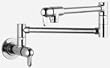 Hansgrohe 04059860 Allegro E Wall Mount Potfiller, Steel Optik