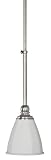 American Fluorescent Faceted Blown Glass Pendant, Satin Nickel #FAP113SNSCT
