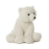 10in. White Bear Plush Toy by Aurora