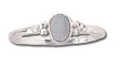 Solid Sterling Silver Signet Light Ring