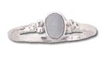 Solid Sterling Silver Signet Light Ring