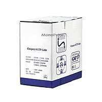 1000FT 23AWG Cat6 400MHz UTP Solid, Plenum Jacket (CMP) , Bulk Ethernet Cable -Gray