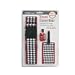 ORB Travel Travel Essentials Kits-TE120-Houndstooth-Black/white/Red