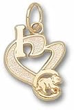 Chicago Cubs 1/2 I Heart C Bear Charm - 14KT Gold Jewelry