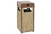 Stone Panel Trash Weather Urn Brown 17-1 2 Square X 36 H