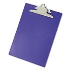 Plastic Clipboard, Antimicrobial and Recycled, Letter A4, Opague Purple, EA SAU21606 by Saunders