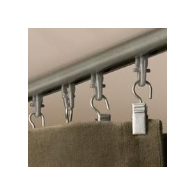 Levolor Kirsch 7004244492 60-120 Black Universal Curtain Track