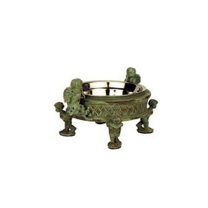 Angel and Boys Gourmet Dog Bowls -Green -Large