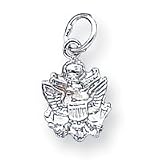 Sterling Silver Army Insignia Charm