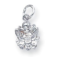 Sterling Silver Army Insignia Charm