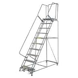 Buy BALLYMORE 6CEK5 Ladder 10 Step, DeepTop, Perf Tread, 450lb by Ballymore