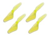 Four (4) Replacement Yellow Tail Props (Qty 4) for Mini Infrared Remote Control Electric Helicopt