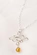 Swarovski Crystal and Sterling Silver Celtic Knot Necklace