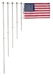 Taylor Made Products Aluminum Boat 3/4-Inch Flag Pole With Charlevoix Clips (18-Inch)