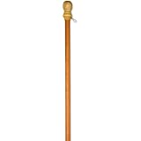 Evergreen Flag & Garden 2401000 Wood Pole with Ring, 56"