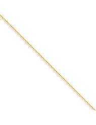 14k Gold .95mm D/C Cable Chain 14 Inches