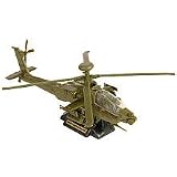 True Heroes Sky Warriors Die-cast Helicopter - Green Ah-64 Apache Longbow