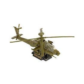 True Heroes Sky Warriors Die-cast Helicopter - Green Ah-64 Apache Longbow from Gas Helicopters