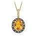 14kt. Yellow Gold, Citrine and Diamond Fashion Pendant