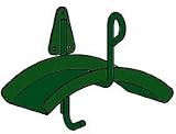 Green Esteem Wall Mount Hose Holder Green