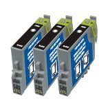Take4Less 3-pk T044 T0441 T044120 New Compatible Black Ink Cartridge for Epson Stylus Epson Stylus C64 C66 CX4600 CX6400 CX6600 C84 C86
