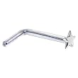 Solid 14KT White Gold Star L-Shaped Nose Ring - 18 Gauge