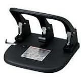 Master MP100 High-capacity 100-sheet three-hole punch, 9/32 dia. holes, letter size, gray