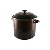 Le Creuset Enamel-on-Steel 6-Quart Covered Stockpot, Chestnut