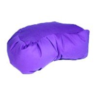 Zafu Crescent Meditation Cushion: Fill Material-Kapok , Color-Purple