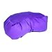 This Zafu makes sitting meditation easier on the knees, ankles and back. Its long lasting buckwheat hull filling gently conforms to your body's shape and is wrapped in a navy blue cotton twill shell with a hidden zipper carry handle. Embark on meditative travel of the mind/body and stress reduction with this Zafu. Zafus also available in Kapok which is fluffier to sit on, and it costs $12 more. Handmade in the USA. Crescent 16"x11"x7"