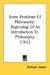 Book Some Problems Of Philosophy: Beginning Of An Introduction To Philosophy (1911)