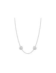 0.50 carat Diamond by the Yard 16 inch long Necklace in 18K White Gold