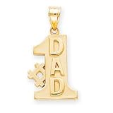 14k #1 Dad Charm