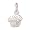 image Cupcake Charm Sterling Silver