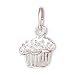 Cupcake Charm Sterling Silver