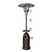 16KW New Rocket Gas Patio Heater - 2011 Model (Gold)
