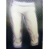 Large (Size 14-16) White Easton Youth Girls Fastpitch Pant ~ Low-Rise Elastic Waistband Softball Uniform Pants