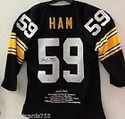 Jack Ham Autographed Steelers Stat Jersey Uda Hologram & Coa 4/10 Rare