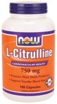 NOW L-CITRULLINE 750 mg - 180 capsules - USP Pharmaceutical Grade