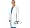 White Swan Uniforms Women's Long White Lab Coat (S)