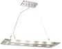Access Lighting 50474-CH/CCL Silica - Five Light Crystal Glass Pendant, Chrome Finish with Clear Crystal Glass