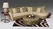 Angelina 5 Pc. Sectional Living Room w/ Cocktail Ottoman