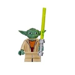 LEGO Star Wars Minifigur - Meister Yoda mit gr�nem Lichtschwert