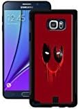 Samsung Galaxy Note 5 Phone Case, Customized Marvel Comics Dead Pool Logo, Unique Samsung Galaxy Note 5 Case Soft Rubber Black Cover [Durable] for Men