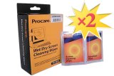 2 Pack!! New Wet / Dry Screen Cleaning Wipes 12 Twin Packs forplastic/glare filters/ laptops/ monitors/ PDAs and glass screens